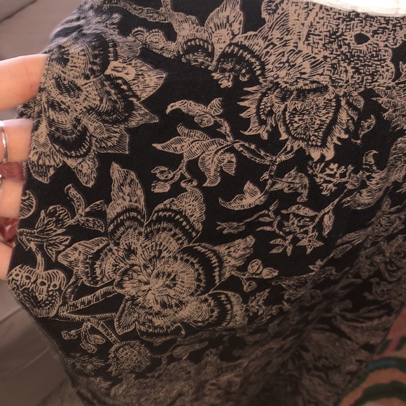 Vintage bohemian elastic waist gypsy wide leg pants - Picture 5 of 7